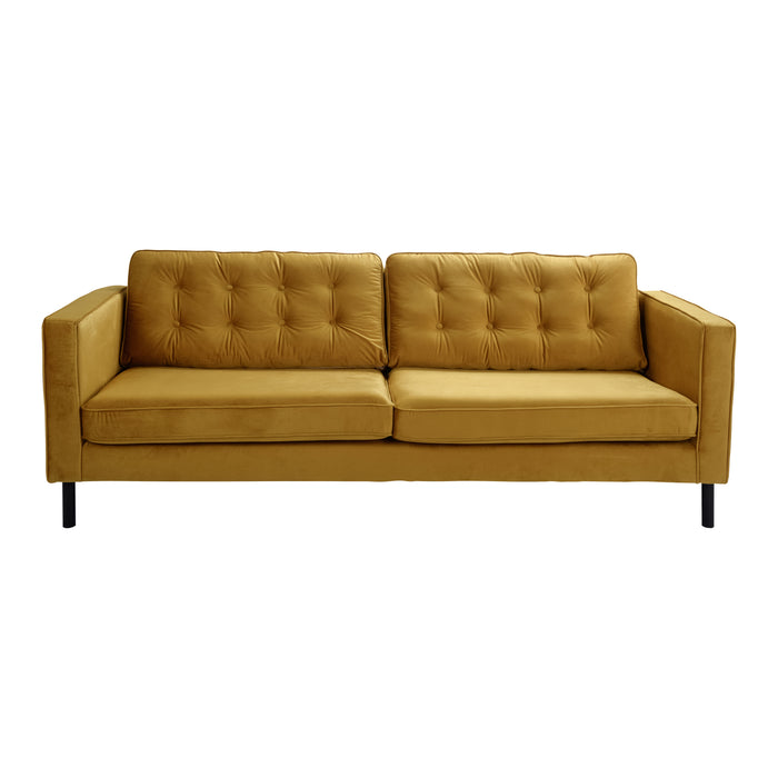 MOOS Studio 3-zitsbank - Fluweel - Oker