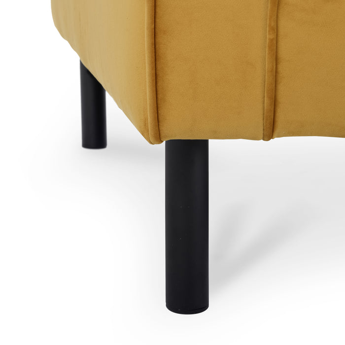 MOOS Studio 3-zitsbank - Fluweel - Oker