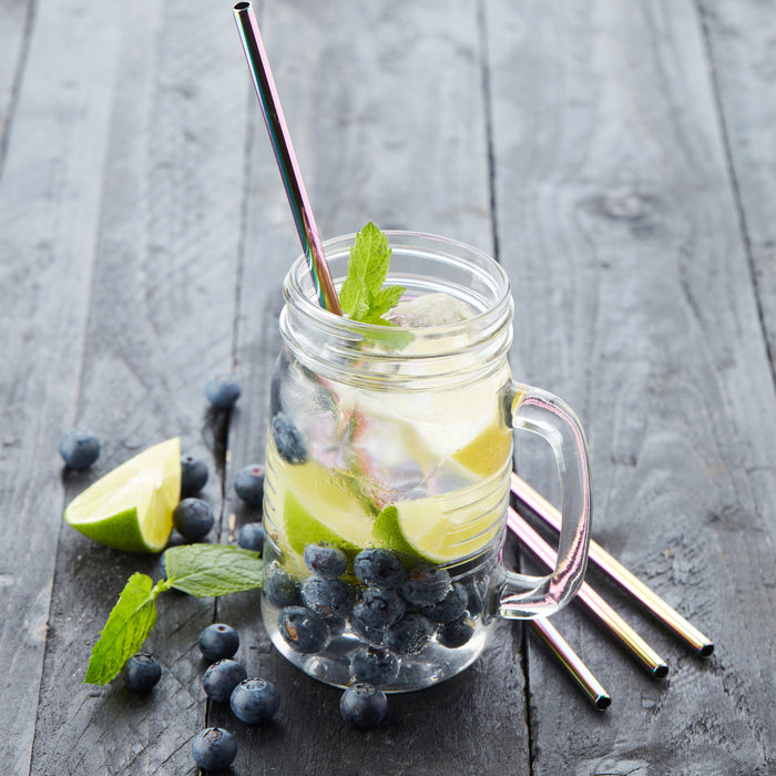 Point-Virgule Cocktailrietjes + Reinigingsborstel - 4 st.