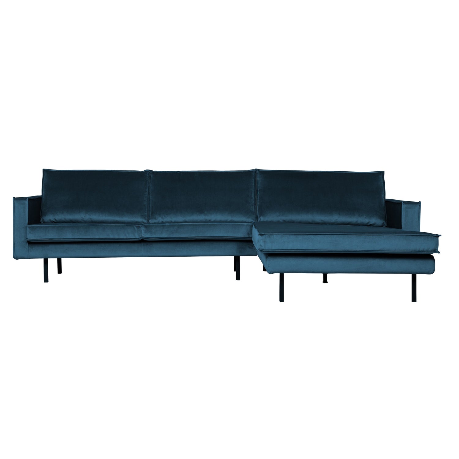 WOOOD Rodeo Chaise Longue Rechts - Velvet -  Blauw