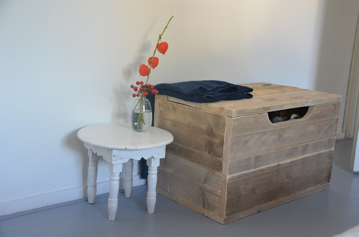 Wood4you - Speelgoedkist - Kick - Steigerhout 90Lx50Hx50D cm -