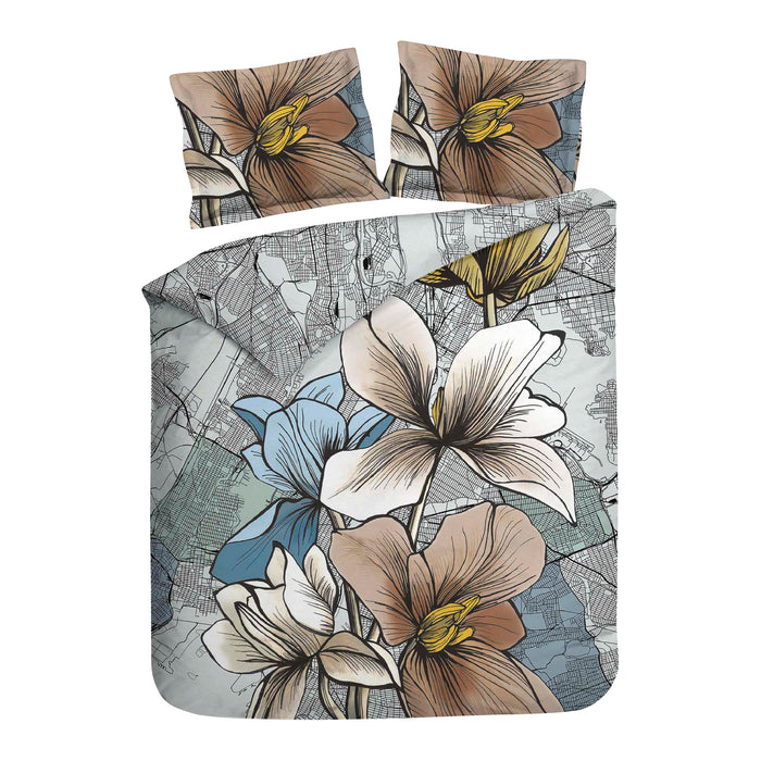 Heckett & Lane Hudson Dekbedovertrek 240 x 200TC/220 cm - Sketch Grey