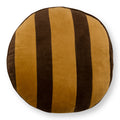 vtwonen Round Cotton Velvet Sierkussen Ø 40 cm - Gold Brown