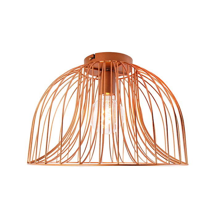 QAZQA Plafondlamp sarina - Koper - Design - D 250mm