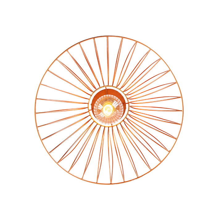 QAZQA Plafondlamp sarina - Koper - Design - D 250mm