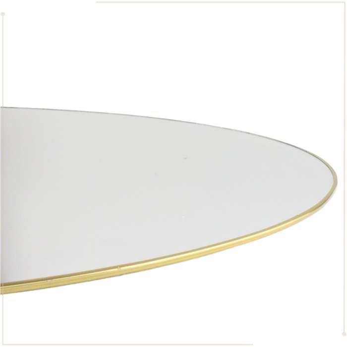 MISOU Spiegel Rond Goud Glas Wandspiegel Spiegel badkamerDiameter 5...