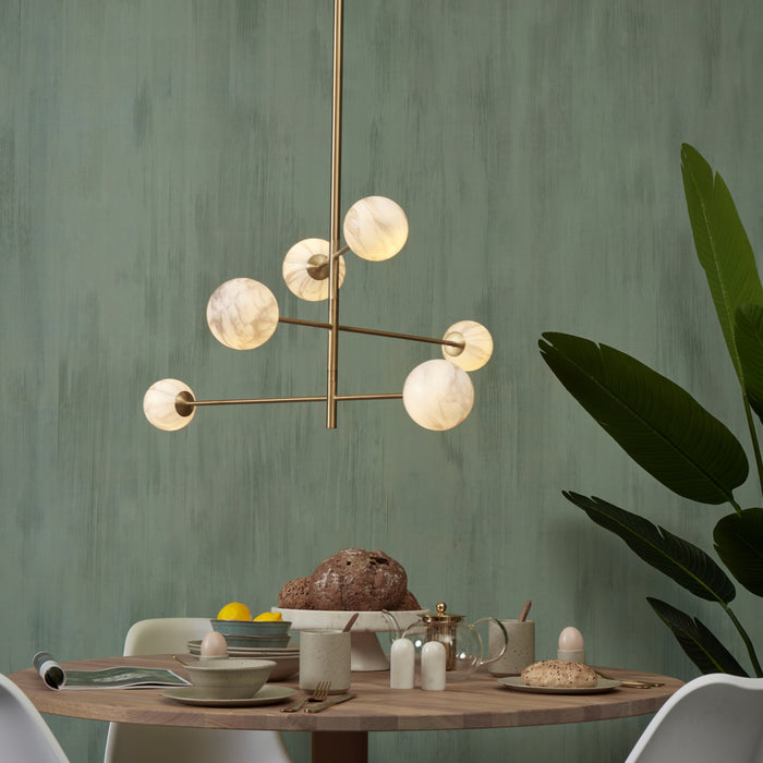 It's about RoMi Carrara Hanglamp - 3-arm - Goud