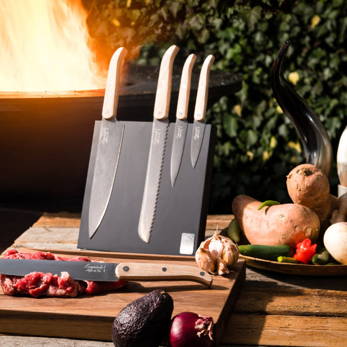 Laguiole Style de Vie Messenset 5-delig met Magnetisch Messenblok