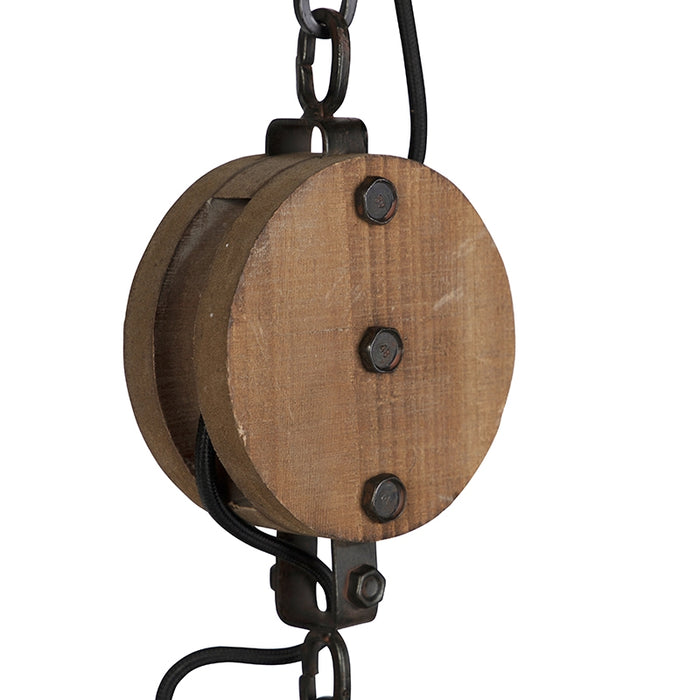 QAZQA Hanglamp arthur - Zwart - Industrieel - D 34cm