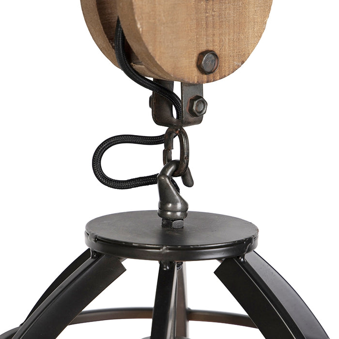 QAZQA Hanglamp arthur - Zwart - Industrieel - D 34cm