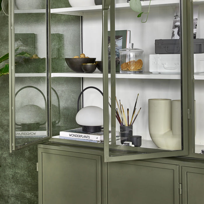 New Routz Detroit Vitrinekast - Olijfgroen