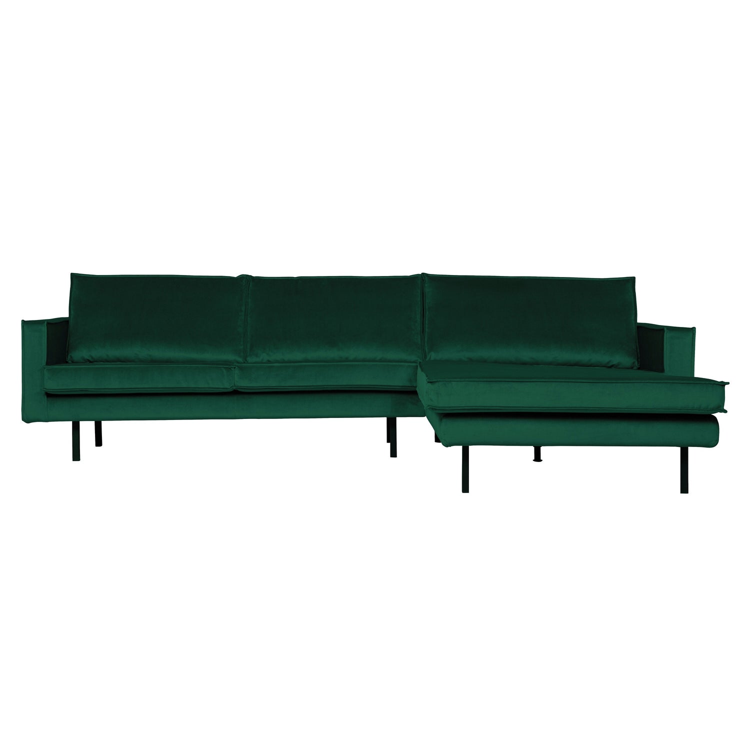 WOOOD Rodeo Chaise Longue Rechts - Velvet -  Green Forest