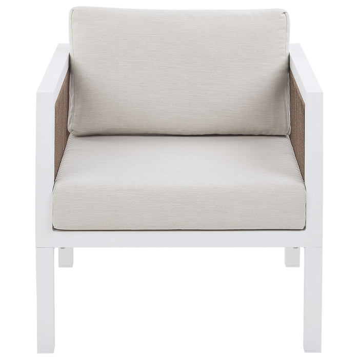 Beliani - BORELLO - Loungeset voor 5 - Wit - Aluminium