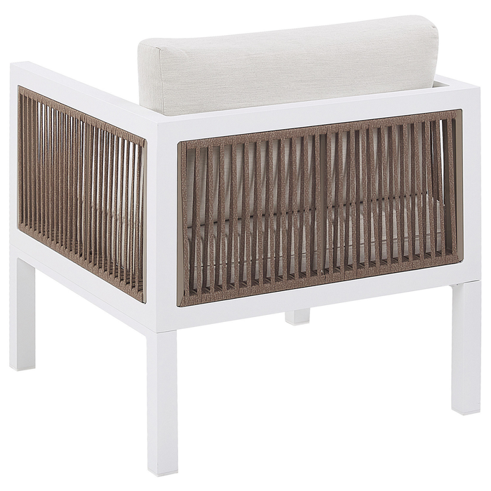 Beliani - BORELLO - Loungeset voor 5 - Wit - Aluminium