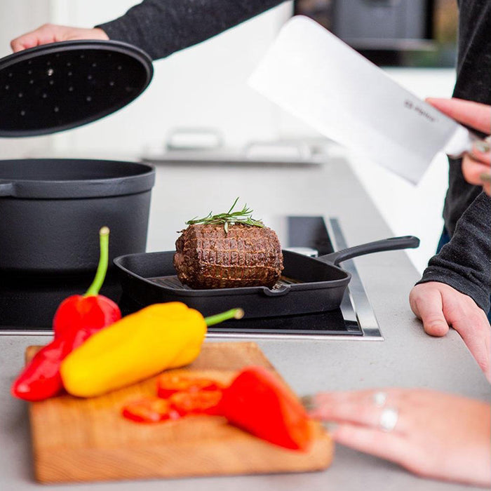 Daumonet Auguste Noir - Gietijzeren Grillpan