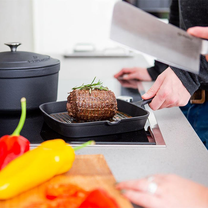 Daumonet Auguste Noir - Gietijzeren Grillpan
