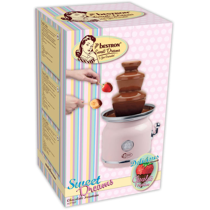 Bestron Chocoladefontein ACF700P roze