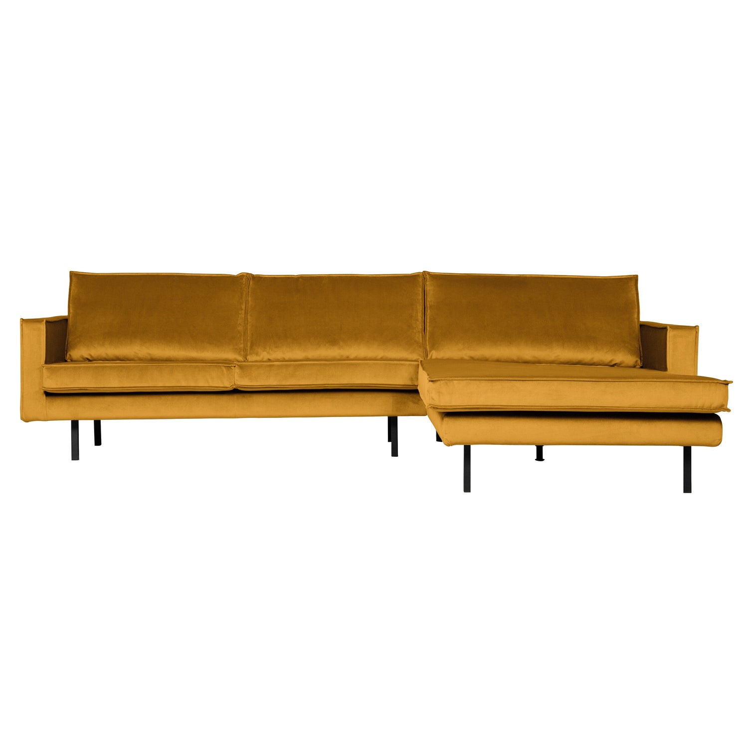 WOOOD Rodeo Chaise Longue Rechts - Velvet -  Oker