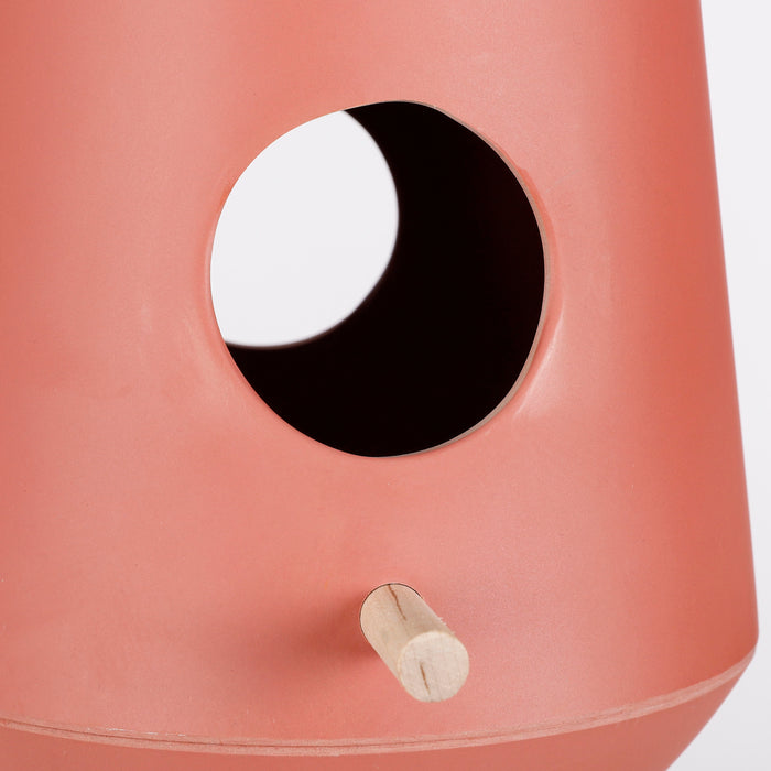 Mica Decorations Orion Vogelhuis - H28 x Ø15 cm - Donkerroze