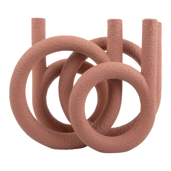 present time Kandelaar Rings - Terracotta