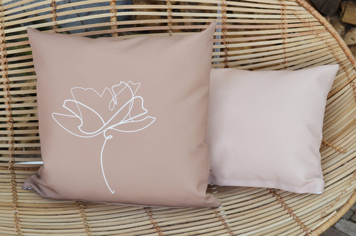 Villa Madelief outdoor kussen beige rechthoek (50x30cm)