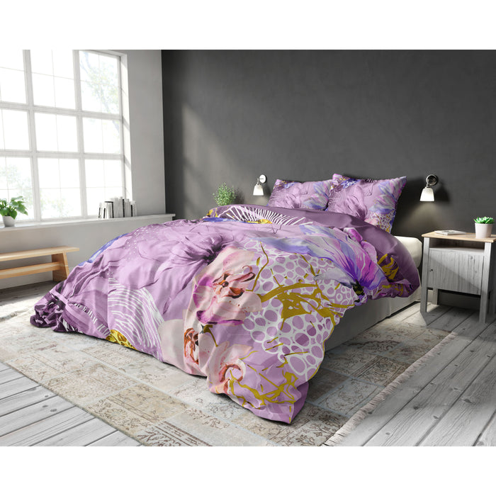 Sleeptime Dekbedovertrek Pink Flower Pink