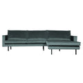 WOOOD Rodeo Chaise Longue Rechts - Velvet -  Teal