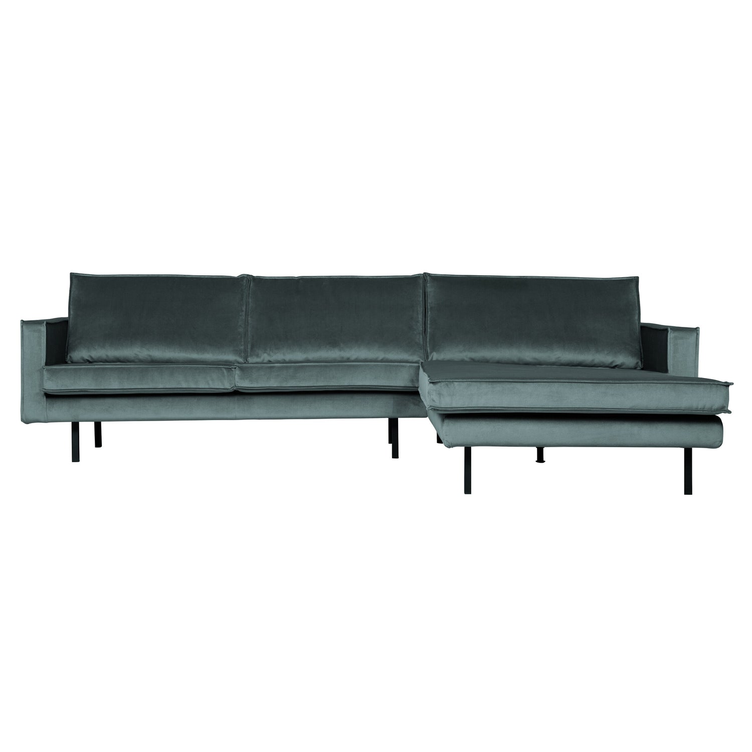 WOOOD Rodeo Chaise Longue Rechts - Velvet -  Teal