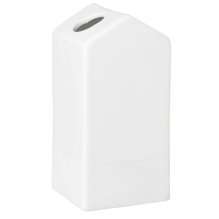 Räder witte vaasjes huisjes set van 4