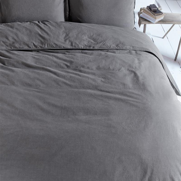 vtwonen Natural Stone Dekbedovertrek 260 x 200/220 cm - Antraciet