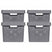 Curver Opbergboxen 4 st Infinity met deksel 11 L + 17 L antraciet