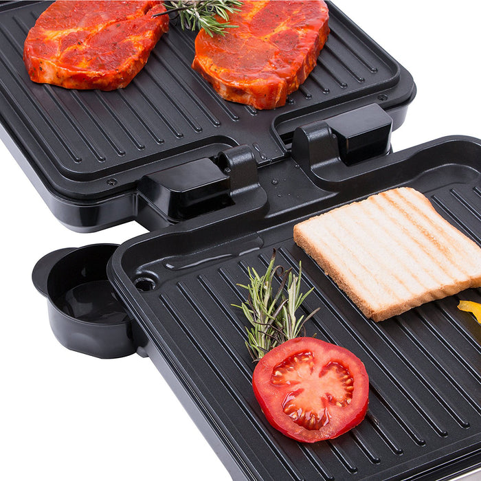 Aigostar Calore 30HHK - Contactgrill | Compact grillplaat - Zwart