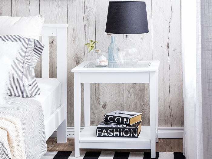 Beliani - ATTU - Bijzettafel - Wit - MDF