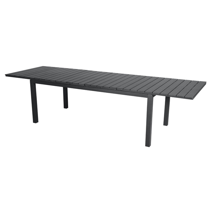 Hioshop Desa tuintafel, incl. 2 inlegplaten L 200-300 cm