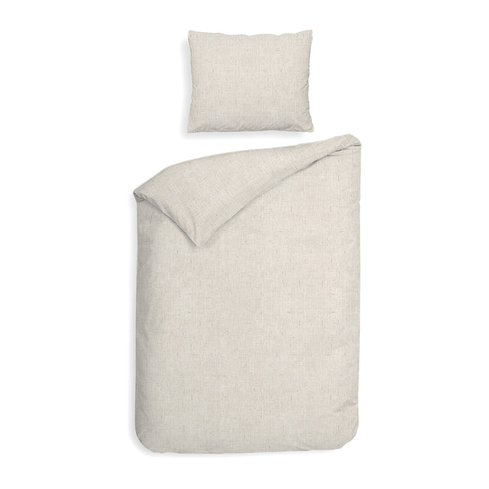 Heckett & Lane Franela Dekbedovertrek 140 x 200TC/220 cm - Light sand