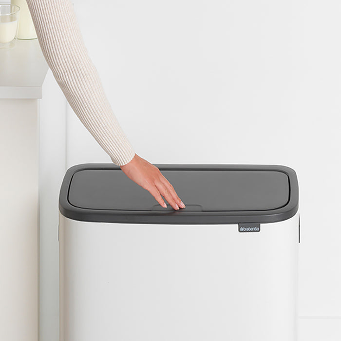 Brabantia Bo Touch Bin Afvalemmer 2 x 30 L - Wit