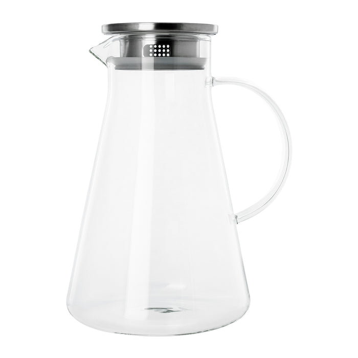 Krumble Karaf met filter, handvat en aluminium deksel - 1,8 L - Glas