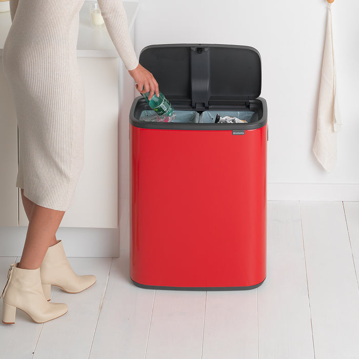Brabantia Bo Touch Bin 60 Liter (2x30 Liter)