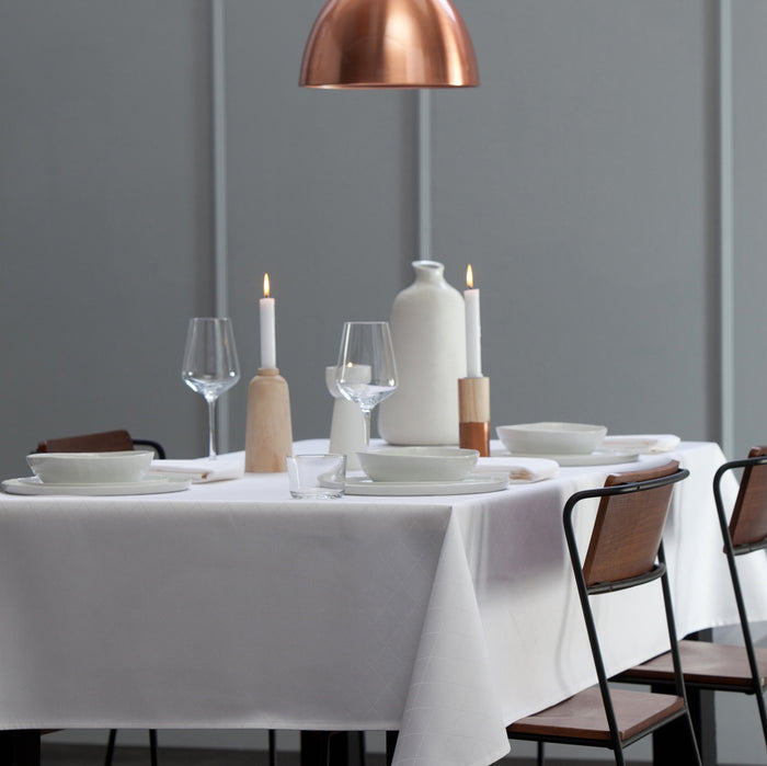 DDDDD tafellaken Rhombus - 150 x 350 cm - Wit