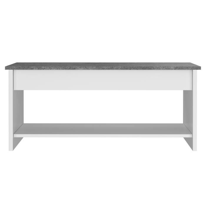 Cstore HAPPY Lifting Salontafel - Wit en grijs - L 50 cm