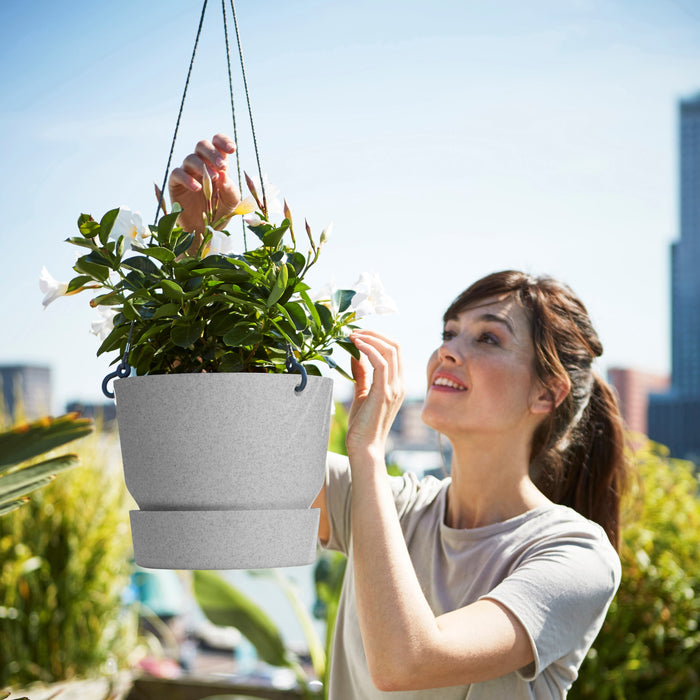 Elho Greenville Hangschaal 24 cm Zwart