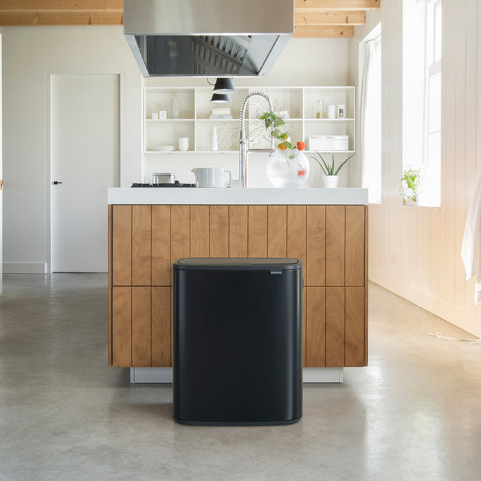 Brabantia Bo Touch Bin Afvalemmer 2 x 30 L - Zwart