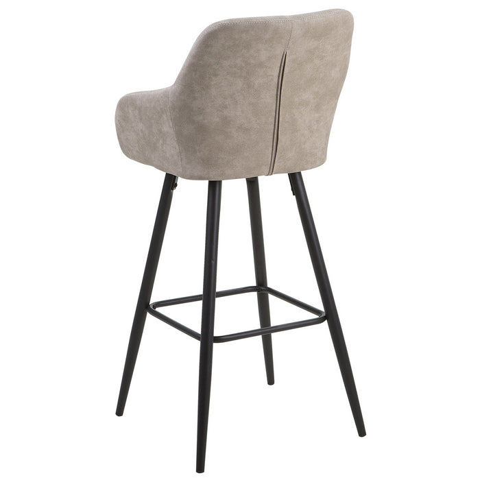 Beliani - DARIEN - Barkruk set van 2 - Beige - Polyester