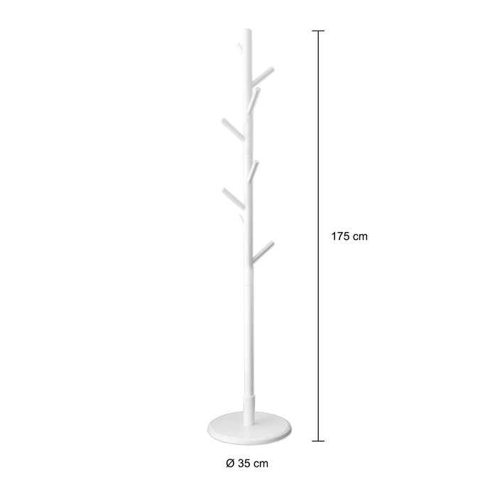 QUVIO Staande kapstok hout Wit