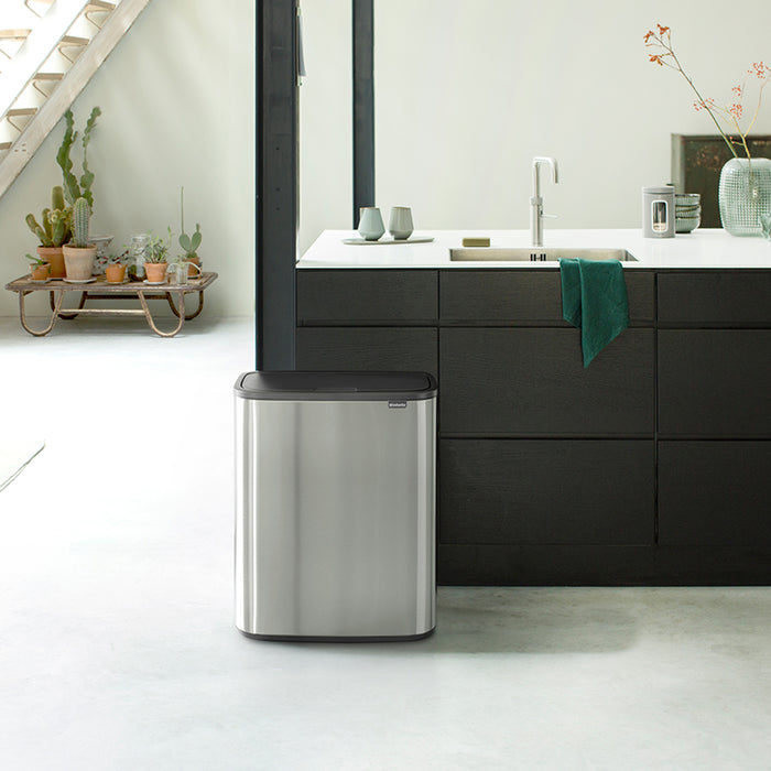 Brabantia Bo Touch Bin 2 x 30 L - Vingerafdrukvrij - Zilver