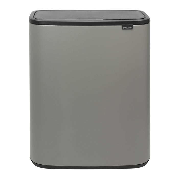 Brabantia Bo Touch Bin Afvalemmer 2 x 30 L - Mineral Concrete Grey
