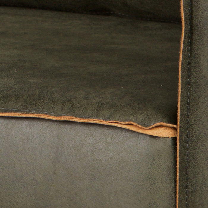 WOOOD Rodeo Hoekbank Links - Eco-leder -  Army