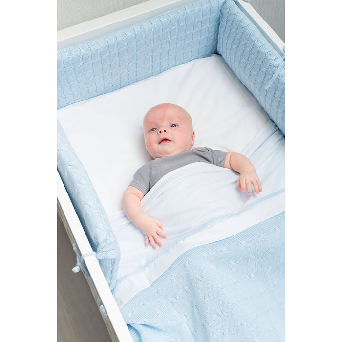 Baby's Only Ledikantdeken Cable - Wit - 100x135 cm