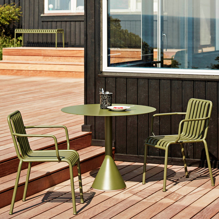 HAY Palissade Stoel met Armleuning - Olijfgroen