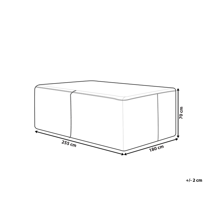 Beliani - CHUVA - Regenhoes - Grijs - 255 cm - PVC